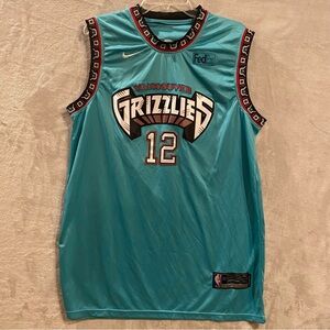 Ja Morant Shirt Men’s 52 Teal Nike #12Vancouver(Memphis) Grizzlies Throwback New